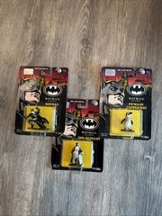 Vintage 1992 ERTL Batman Returns Batman/The Penguin/Commando Die Cast Metal