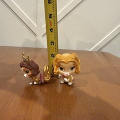 Disney Princess Palace Pets Figure Toy Furry Tail Crown Lot of 6 Cats Bunny Dogs