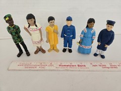 6 Lakeshore Kids Around the World 4″ Figurines FREE SHIPPING
