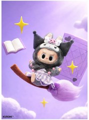 Pop Mart The Monsters x Sanrio Labubu Kuromi Plush Doll Pendant New In Open Box