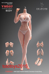 US STOCK YM507 1/6 Female Body Pale Plump Slender Waist Detail Figure Model toy