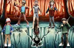80s Inspired Movie Lover Figurines Hand Painted 5 Pcs