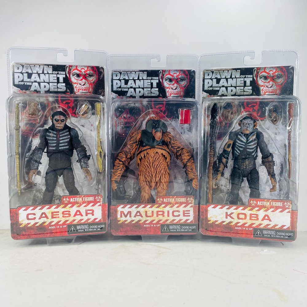 Dawn of The Planet of The Apes Caesar Koba Maurice Figures Toys Gift – 3 Pcs Set