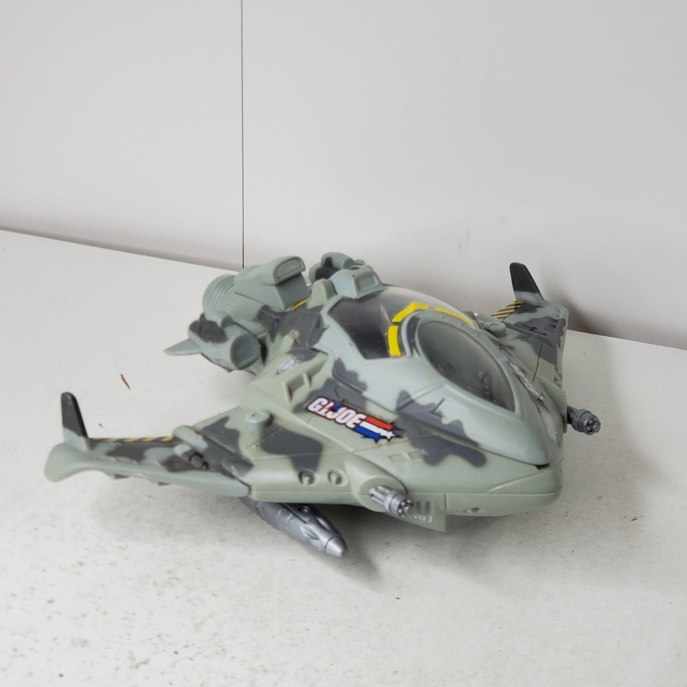 2004 Hasbro GI Joe Tigerhawk Jet Valor Vs Venom Vehicle with 1 Missile Working