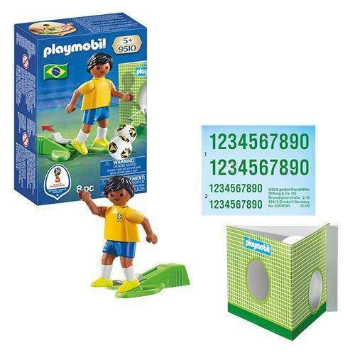 Playmobil 9510 Soccer National Team Player Brazil Action Figure (2018 World cup)