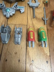Vtg Bandai 1999 Power Rangers Lost Galaxy Armored Red Ranger Parts Weapons Lot