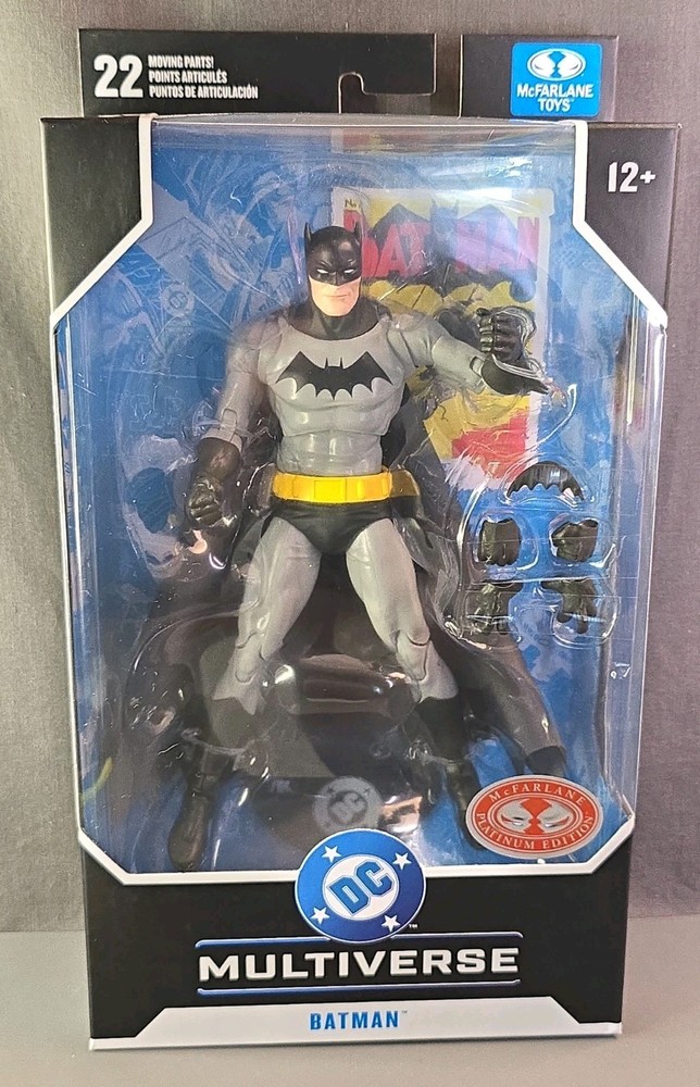 McFarlane DC Multiverse Batman Golden Age Red Platinum CHASE NEW Ships TODAY