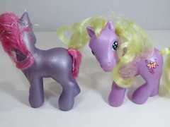 My Little Pony Lot Doseydotes Petal Blossom 2002 Hasbro MLP Ponies C8773