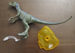 Jurassic World Amber Collection Lot (Velociraptor/Tyrannosaurus/Dilophosaurus)