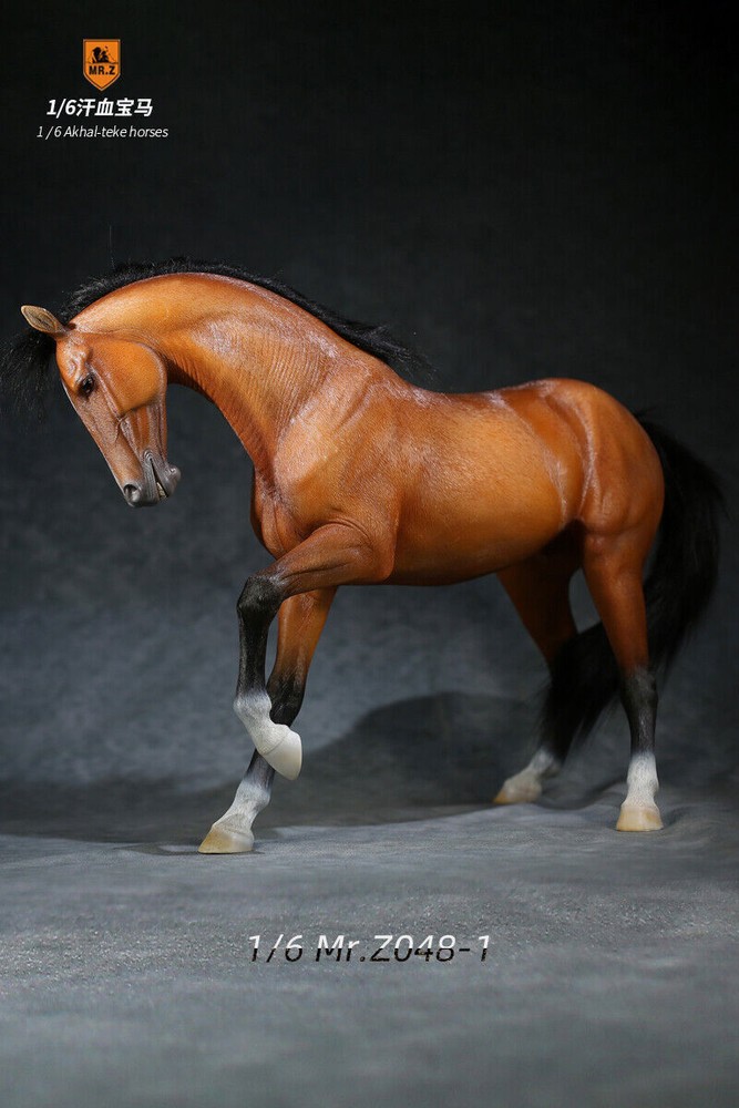 Mr.Z 1/6 Scale Animal Resin Simulation Toy Akhal-Teke Horse Figure 6 Color Model