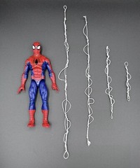 CUSTOM Marvel Spider-Man Comic Themed WEBS 4 Pack For Marvel Legends, Mafex