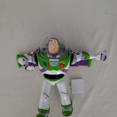 Rare White Logo Buzz Lightyear Thinkway Toys DISNEY PIXAR TESTED VIDEO 12″