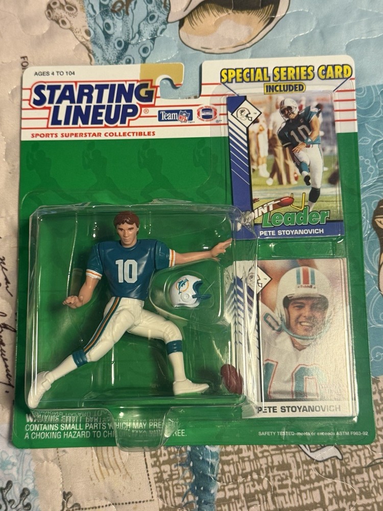 1993 Kenner Starting Lineup NFL Pete Stoyanovich Miami Dolphins Collectible