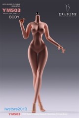 YM503 1/6 Medium Breast Thin Waist Girl 12″ Female Action Figure Body Hands Foot
