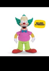 The Simpsons Talking Krusty Doll 16-Inches Tall Good and Evil Krusty Figure New