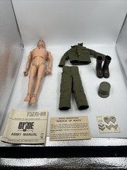 Vintage 1964 GI Joe Action Soldier T.M. 7500 With Box And Unused Decals