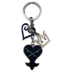 HEART HEARTLESS CROWN SYMBOL Kingdom Hearts 1 in. 4 Pcs. Key Chain Set