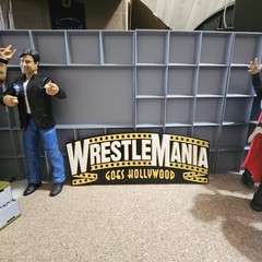 WWE Mattel WrestleMania 39 Goes Hollywood 2023 8 X 3 Logo Accessory