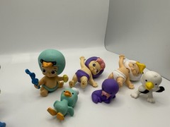 Twosies 10 PC Lot 5 Babies With Matching Pets Animals Moose Toys Miniature Baby