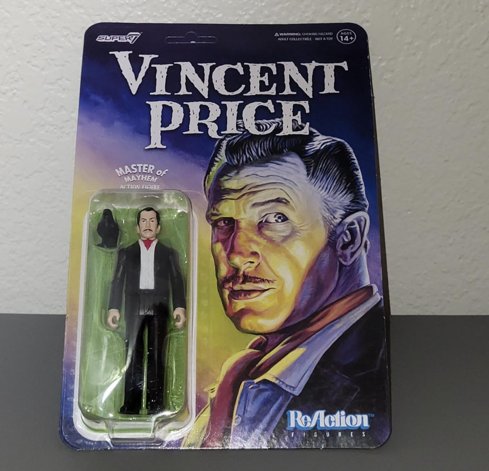 Super7 ReAction Figure VINCENT PRICE Master of Mayhem (Ascot) Wave 1 Figure NEW