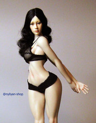 UANDD 1/6 No Finger Bone Seamless Thin Waist Body 12″ Female Figure Fit OB Head