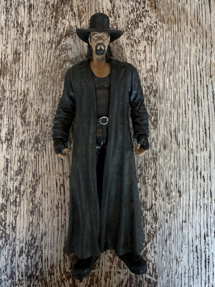 The Undertaker WWE Action Figure Black Coat and Hat Mattel