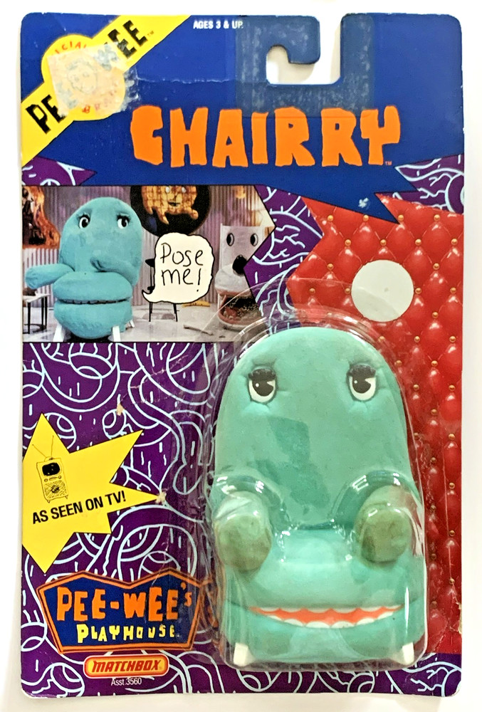 1988 Pee-Wee Herman Playhouse “CHAIRRY” 6″ Action Figure Matchbox Sealed READ
