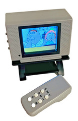 Family Guy Tiny TV Classics Real Working TV and Remote Seasons 1 & 2 Clips NEW