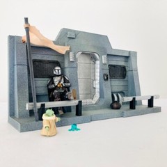 Mando’s Nevarro House Clan Mudhorn Cabin for 3.75in (1:18) Figure Diorama
