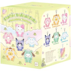 TOP TOY Sanrio Colorful Panda Series Plush Pendant / Figures Blind Box