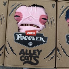 Fuggler Alley Cats Series Set of 6 Plush 9” Funny Ugly Monster Alley Cats X Zuru