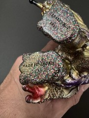 REALHEAD Mutant Chaos x Blobpus Gold Glitter Sofubi Figure Japan Rare