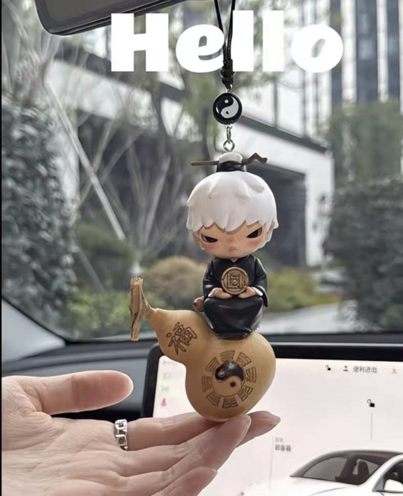 Pop Mart Hirono CLOT Series New Chinese Style Car Charm DIY