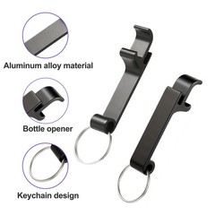 50X Bottle Opener Key Ring Portable Keyring Keychain Aluminum Beer Bar Tool Claw
