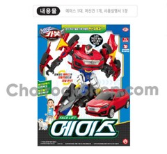 Hello Carbot Santafe Ace Red Transforming Robot Car Vehicle Toy Hyundai 1/23