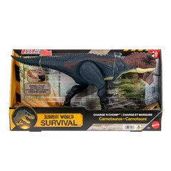 Jurassic World Survival Charge N Chomp Carnotaurus, Roar Running Attack JKG85 🆕