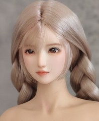 1:6 Braid beauty Women Head Sculpt Fit 12” Female PH UD LD Action Figure Doll