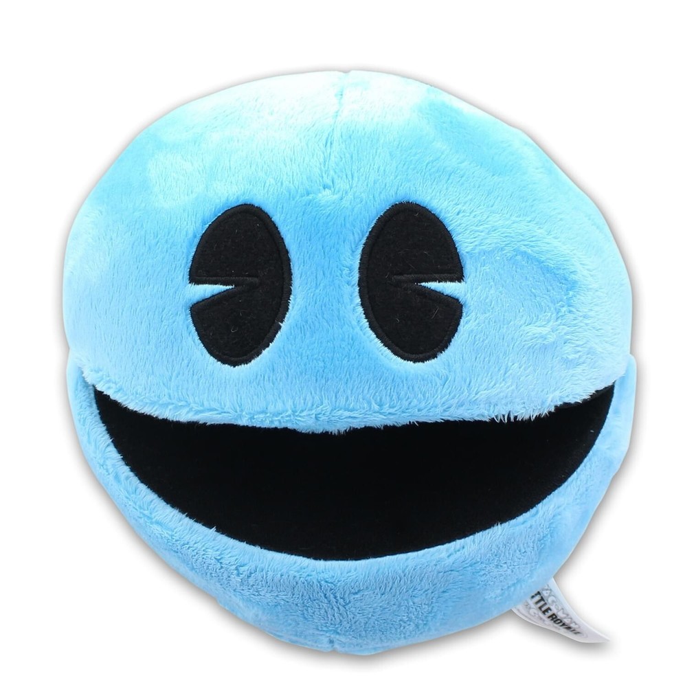 Blue Classic Round Pac-Man Toys 7 inch Plush .New Official pac man toy.
