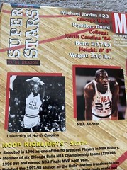 NBA Michael Jordan Then & Now 4 Figures 1999 Chicago Bulls N Carolina All Stars