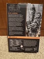 Star Wars Mandalorian (Beskar) and IG-12 & Grogu The Black Series Action Figures