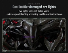 1PC Megatron English Voice-Controlled Wearable 1/1 Helmet With LED Eye Halloween