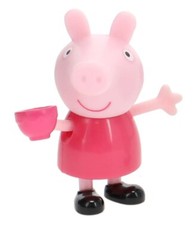 Tea Party Peppa Pig Girl minature action figure figurine birthday cake topper 3+
