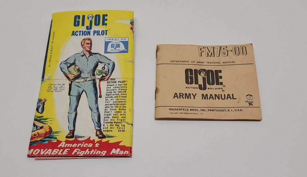 Vintage GI Joe Action Soldier Army Manual Catalog Advertising Fold Out Paper Lot