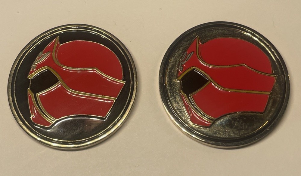 POWER RANGERS Morphicon 2014 Exclusive Challenge Coin Set Of TWO COINS