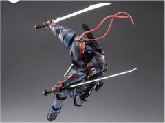 Deathstroke Batman Action Figure w/ Alt Head Hands Sword Staff