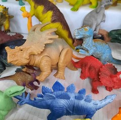 Dinosaurs Action Figures Lot Jurassic Toy Collection Set Science Junk Bundle VTG