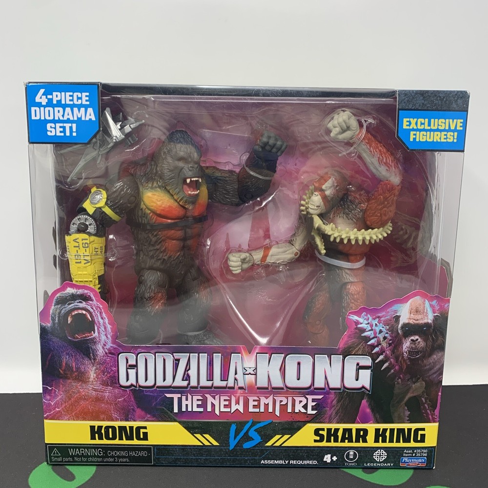 Godzilla x Kong MonsterVerse Kong vs Skar King Figures Diorama RARE EXCLUSIVE