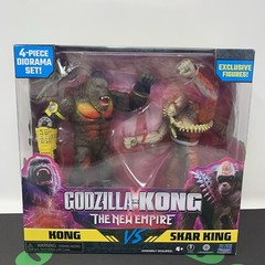 Godzilla x Kong MonsterVerse Kong vs Skar King Figures Diorama RARE EXCLUSIVE