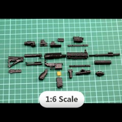 1/6 HK416 M416 Weapon For 12″ Action Figure Assault Rifle PUBG Guns Model