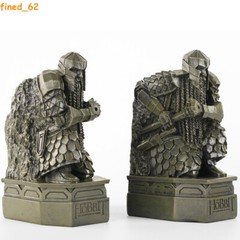 1 Pair Hobbit The Lonely Mountain EREBOR Lord of The Rings Dwarf Statue Bookends